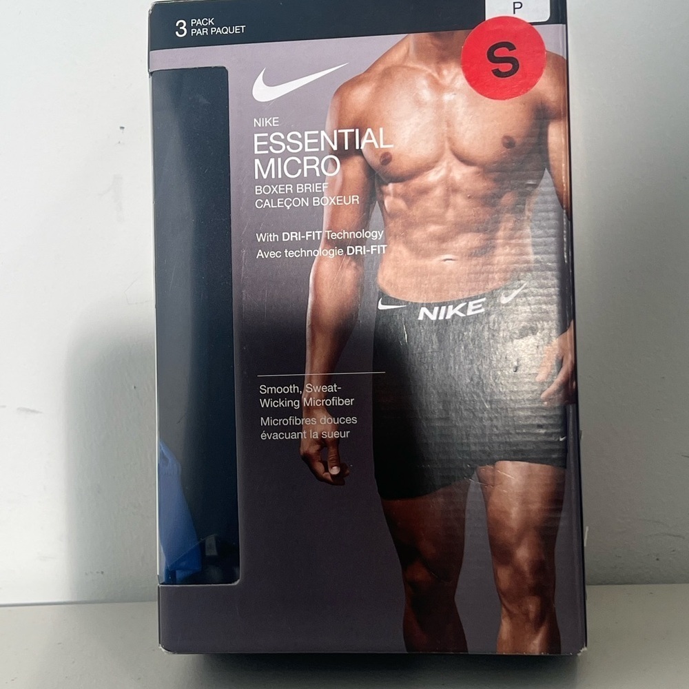Nike Essential Micro Boxer Briefs - Black